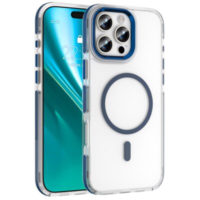 Etui ETTERI Icy Mag do Apple iPhone 16 Pro Max Niebieski