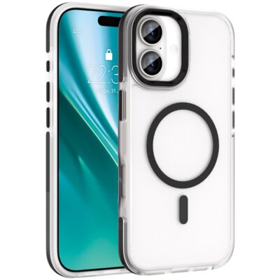 Etui ETTERI Icy Mag do Apple iPhone 17 Czarno-przezroczysty