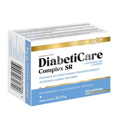 Suplement diety WEGAFARM DiabetiCare Complex SR (60 tabletek)