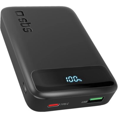 Powerbank SBS TEBBCT10000LCDK 10000 mAh 20W Czarny