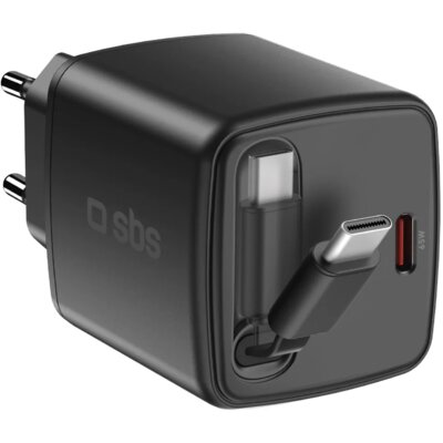 Ładowarka sieciowa SBS TETRRET65WK GaN 65W Czarny