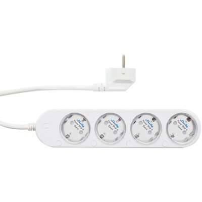 Listwa zasilająca SHELLY S4PL-00416EU Zigbee Matter (1.5 m.) Biały