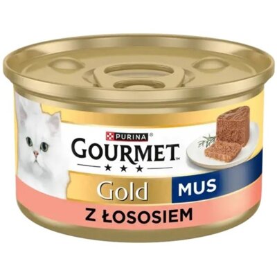 Karma dla kota GOURMET Gold Mus z łososiem 85 g