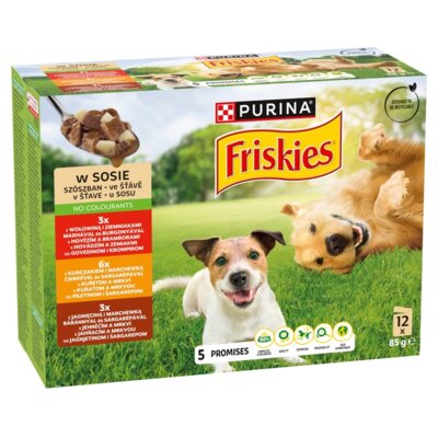Karma dla psa FRISKIES Mix Mięs w sosie 12 x 85 g