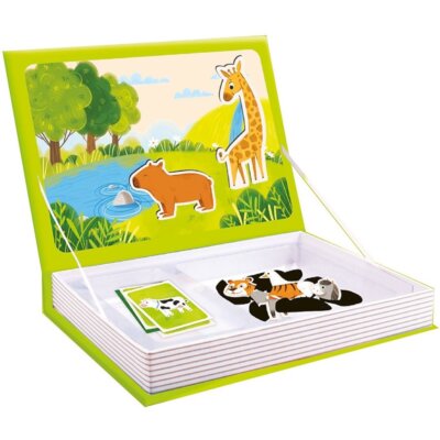 Zabawka edukacyjna SMILY PLAY Książka magnetyczna - Puzzle Zwierzęta 85299