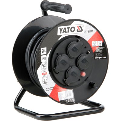 Przedłużacz YATO YT-81052 20 m Czarny