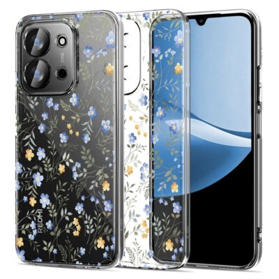 Etui TECH-PROTECT FlexAir do Xiaomi Redmi 15C (173 mm)/Poco C85 (173 mm) Kwiaty