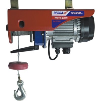 Wciągarka elektryczna DEDRA DED7914 Udźwig 250/500kg