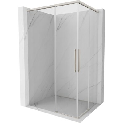 Mexen Rox Duo kabina prysznicowa rozsuwana 120 x 90 cm, transparent, nikiel szczotkowany - 8C2D-120-090-97-00