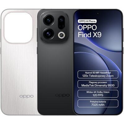 Smartfon OPPO Find X9 5G 12/512 6.59" 120Hz Czarny