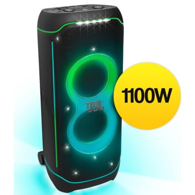 Power Audio JBL PartyBox Ultimate, 1100W, Bluetooth, Wi-Fi, Podwójne wejście mikrofonowe i gitarowe, IPX4, JBL Party Pad