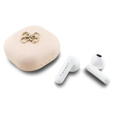 Słuchawki douszne GUESS 4G Metal Logo Różowy