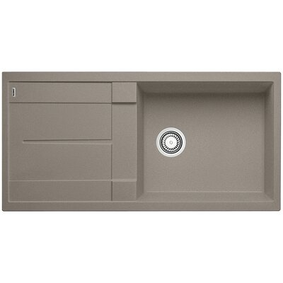 Zlewozmywak jednokomorowy z ociekaczem BLANCO Metra XL 6 S 517359 Tartufo 50 x 100