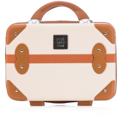 Kuferek SEMI LINE T5506-1 Vintage 23 cm Ecru-brązowy