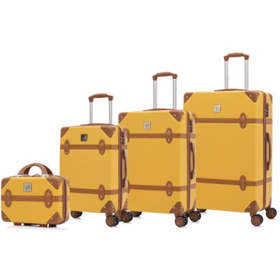 Zestaw walizek SEMI LINE T5841-0 Żółto-brązowy
