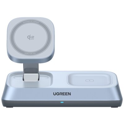 Ładowarka indukcyjna UGREEN W711 3w1 25W Qi2 MagSafe Szary