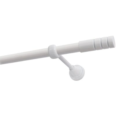 Karnisz DECASTYL Techno pojedynczy 240 cm Biały