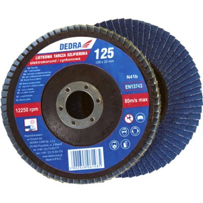 Tarcza do szlifowania DEDRA F26060 125 mm