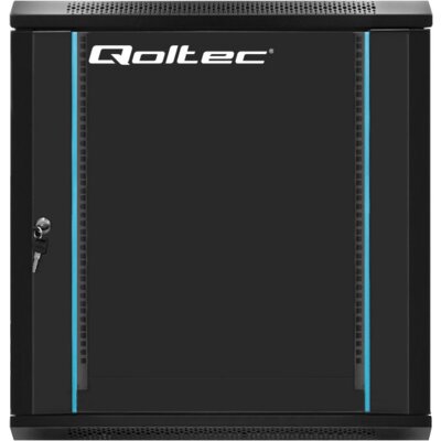 Szafa RACK QOLTEC 19" 12U 54464 600 x 450 mm, Wisząca Czarny