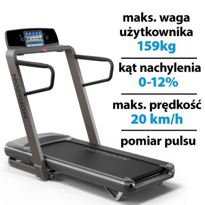 Bieżnia elektryczna HORIZON FITNESS Omega Z Grafitowy 2200W 20km/h