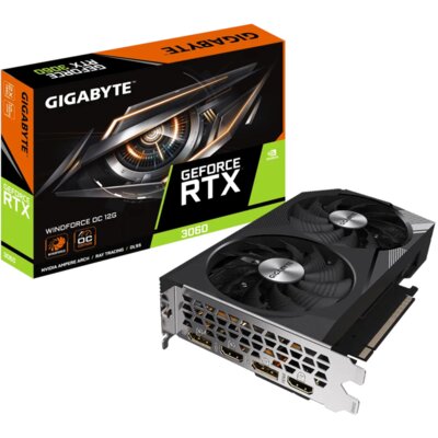 Karta graficzna GIGABYTE GeForce RTX 3060 Windforce OC LHR 12GB