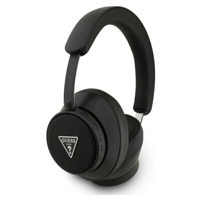 Słuchawki nauszne GUESS Saffiano Triangle Logo Czarny