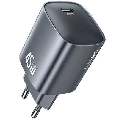 Ładowarka sieciowa USAMS T66 45W Szary ładowarka do telefonu USB-C
