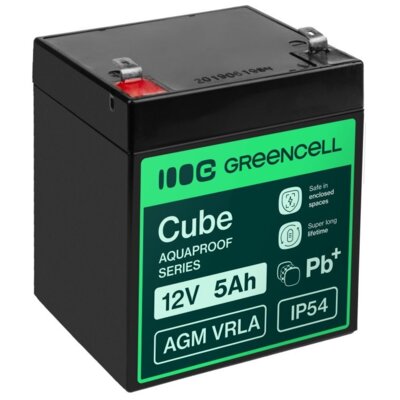 Akumulator GREEN CELL AGM12V5AH-J 5Ah 12V