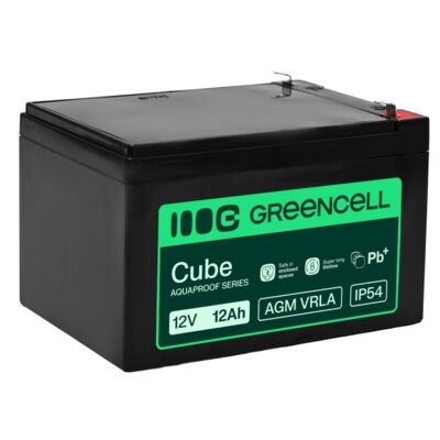 Akumulator GREEN CELL AGM VRLA AGM12V12AH-J 12Ah 12V