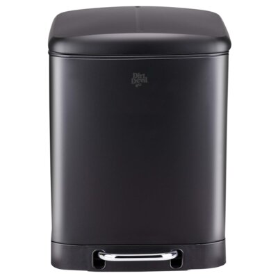 Kosz na śmieci z pedałem DIRT DEVIL E9507 dwa pojemniki, ciche zamykanie 24L Czarny