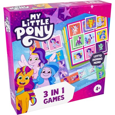 Gra logiczna TACTIC 3w1 My Little Pony 60481