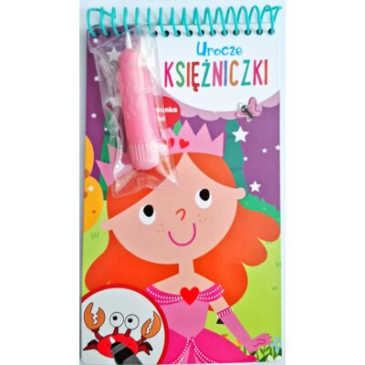 Urocze księżniczki. Kolorowanka wodna Praca zbiorowa