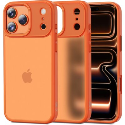 Etui TECH-PROTECT MagMat do Apple iPhone 17 Pro Max Przezroczysto-pomarańczowy