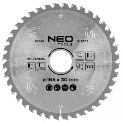 Tarcza do cięcia NEO TOOLS 55-545 165 mm