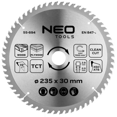 Tarcza do cięcia NEO TOOLS 55-694 235 mm
