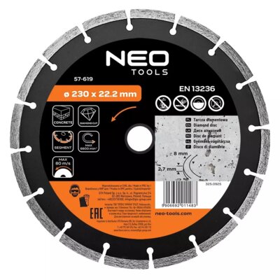 Tarcza do cięcia NEO TOOLS 57-619 230 mm