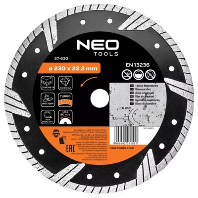 Tarcza do cięcia NEO TOOLS 57-630 230 mm