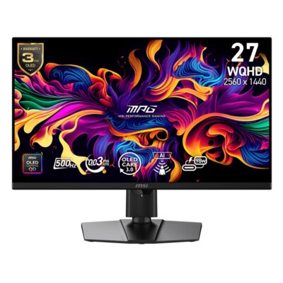 Monitor MSI 271QR QD-OLED X50 26.5" 2560x1440px 500Hz 0.03 ms [GTG]