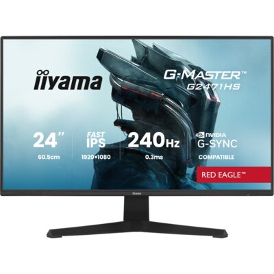 Monitor IIYAMA G-Master G2471HS-B1 23.8" 1920x1080px IPS 240Hz 0.3 ms [MPRT]