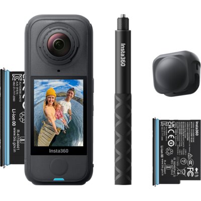 Kamera sportowa INSTA360 X4 Air Starter Bundle, filmy 360° w rozdzielczości 8K/30 FPS, Wi-Fi, Bluetooth