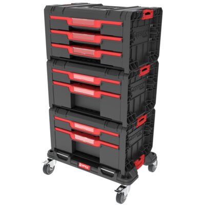 Zestaw skrzynek narzędziowych QBRICK System PRO Drawer Workshop SET 1 2.0 Czarny