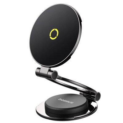 Uchwyt na telefon i smartfon BASEUS BS-CW06 MagPro II Czarny uchwyt samochodowy na deskę rodzielczą