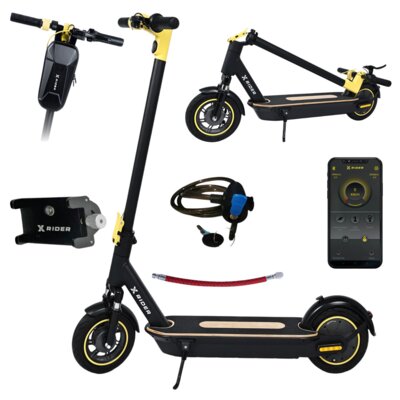 Hulajnoga elektryczna XRIDER M10 ME 65km 500W Amortyzacja 10" Czarny