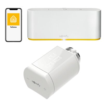 Centralka SOMFY TaHoma 1870595 ZigBee + Głowica termostatyczna SOMFY 1870508