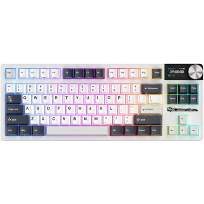 Klawiatura ROYAL KLUDGE RKS85 RGB Hot Swap Cloud Switch Biało-czarny