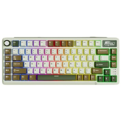 Klawiatura ROYAL KLUDGE L75 Palm Green Beige Switch