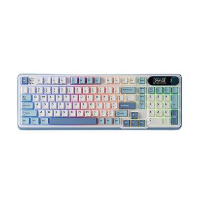 Klawiatura ROYAL KLUDGE RK-S98 Chartreuse Switch Biało-niebieski