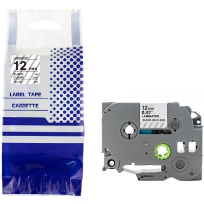 Taśma PRISM ZBR-TZE131 12 mm x 8 m Czarny na przezroczystym Zamiennik