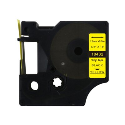 Taśma PRISM ZDT-D118432 12 mm x 5.5 m Czarny na żółtym Zamiennik