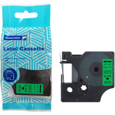 Taśma PRISM ZDT-D140919 9 mm x 7 m Czarny na zielonym Zamiennik